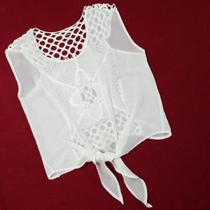 Sheer & Crochet Blouse
